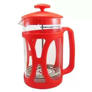 Cafetera french press 0.8lts roja alumar