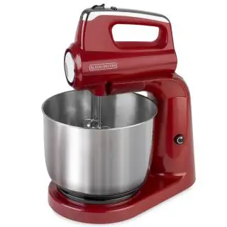 Batidora de pedestal roja black and decker